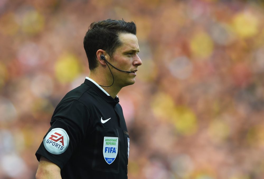Referee does it again to Arsenal 8 LONDON, ENGLAND - MAY 30: Assistant referee Darren England looks on during the FA Cup Final between Aston Villa and Arsenal at Wembley Stadium on May 30, 2015 in London, England. (Photo by Shaun Botterill/Getty Images)