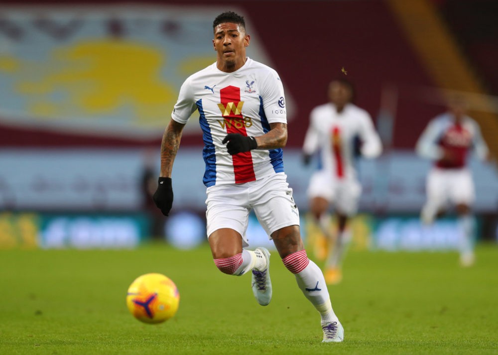 BIRMINGHAM, ENGLAND: Patrick van Aanholt of Crystal Palace during the Premier League match between Aston Villa and Crystal Palace at Villa Park on ...