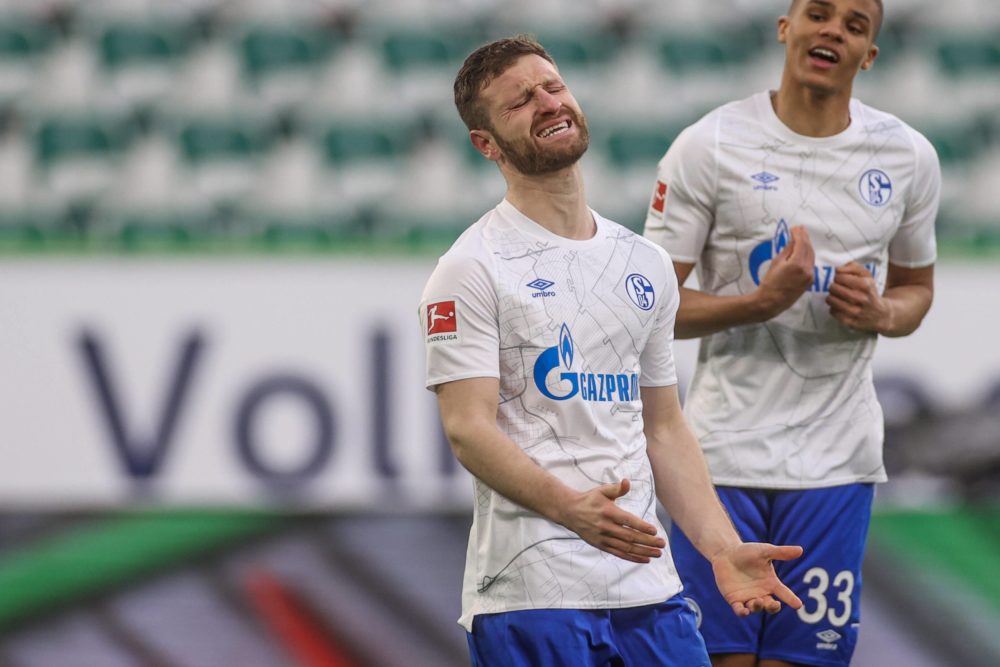 13.03.2021, Fussball, Saison 2020/2021, 1. Bundesliga, 25.Spieltag, VfL Wolfsburg - FC Schalke 04, Shkodran Mustafi FC Schalke 04 Tim Rehbein/RHR-FOTO