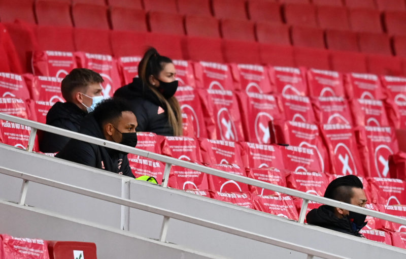 Pierre-Emerick Aubameyang punishment decided 2 Arsenal v Tottenham Hotspur - Premier League - Emirates Stadium Arsenal s Pierre-Emerick Aubameyang left on the bench during the Premier League match at Emirates Stadium, London. Picture date: Sunday March 14, 2021. Copyright: Dan Mullan 58608066