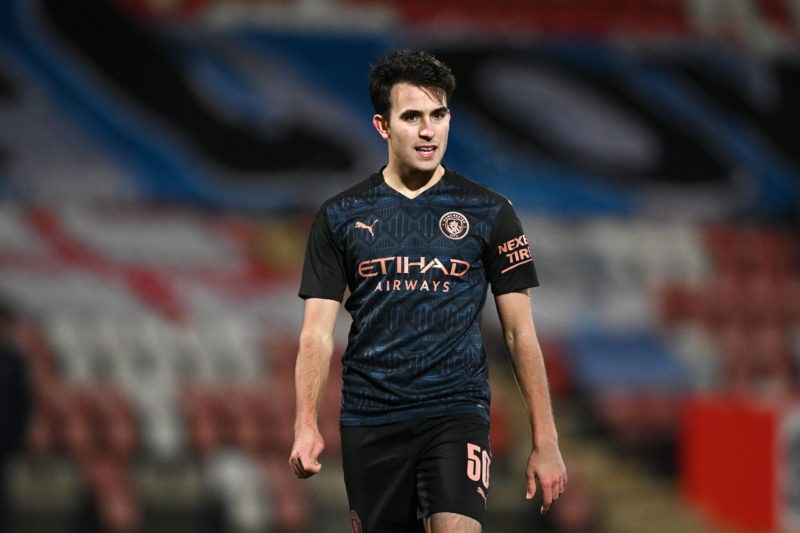 Eric Garcia of Manchester City. Cheltenham Town v Manchester City, Emirates FA Cup, Fourth Round, Football, The Jonny-Rocks Stadium, Cheltenham, UK - 23 Jan 2021 Cheltenham Town v Manchester City, Emirates FA Cup, Fourth Round, Football, The Jonny-Rocks Stadium, Cheltenham, UK - 23 Jan 2021 Mandatory Credit: Photo by Ryan Browne/BPI/Shutterstock