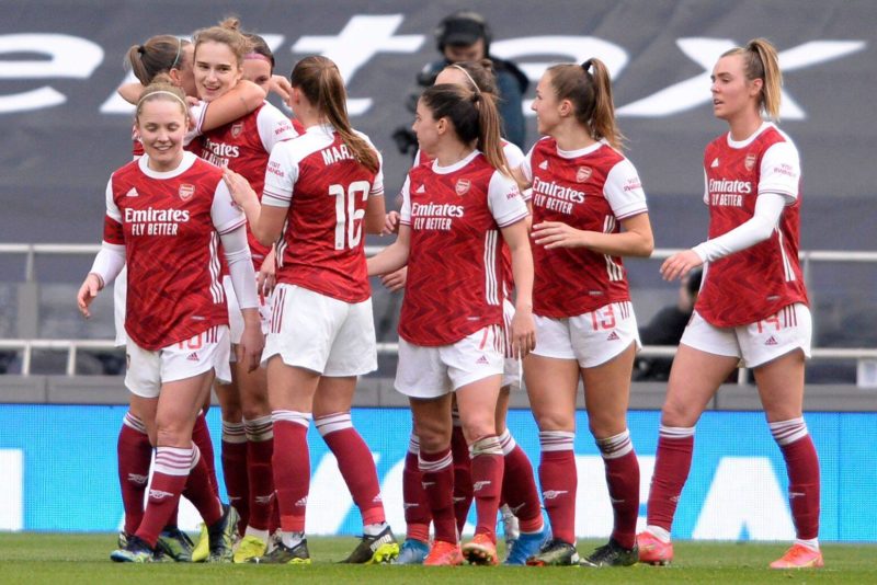 Vivianne Miedema of Arsenal Women Celebrates scoring their sides second goal during Womens Super League match between Tottenham Hotspur Women and A...