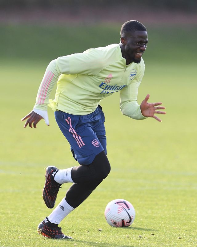 Joseph Olowu with Arsenal (Photo via Olowu on Instagram)