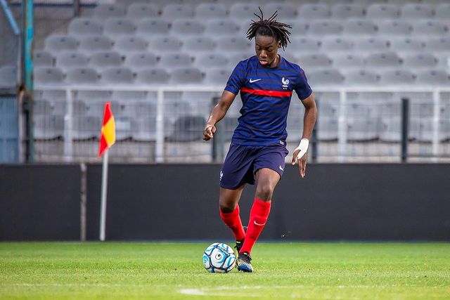 Ismaël Doukouré with the France u19s (Photo via Doukouré on Instagram)