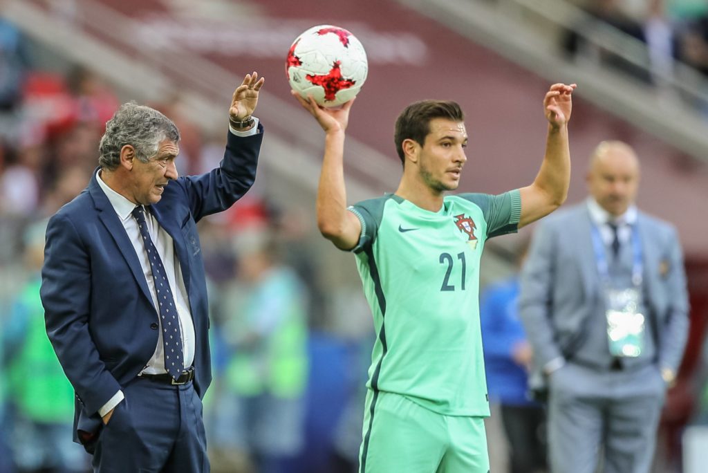 Cedric Soares gets surprise Portugal call-up 2 Matchday 2 of the 2017 Confederations Cup, Russia against Portugal. Feranndo Santos and Cedric Soares (R). Photo: Jorge Amaral