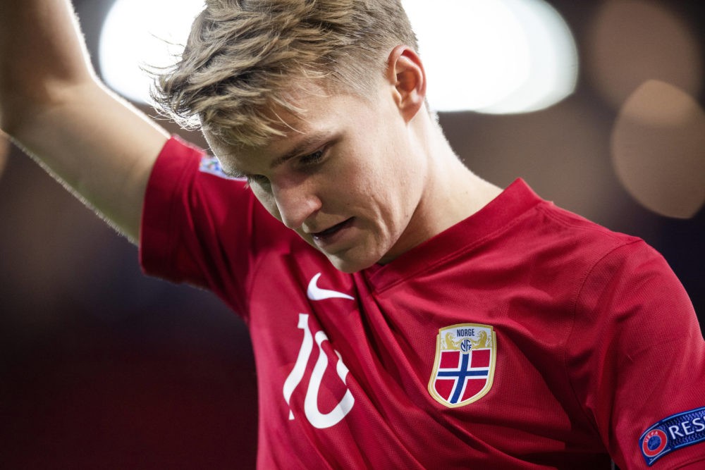 Martin Odegaard of Norway during the UEFA Nations League football match between Norway and Northern Ireland on October 14, 2020 in Oslo. Photo: Veg...