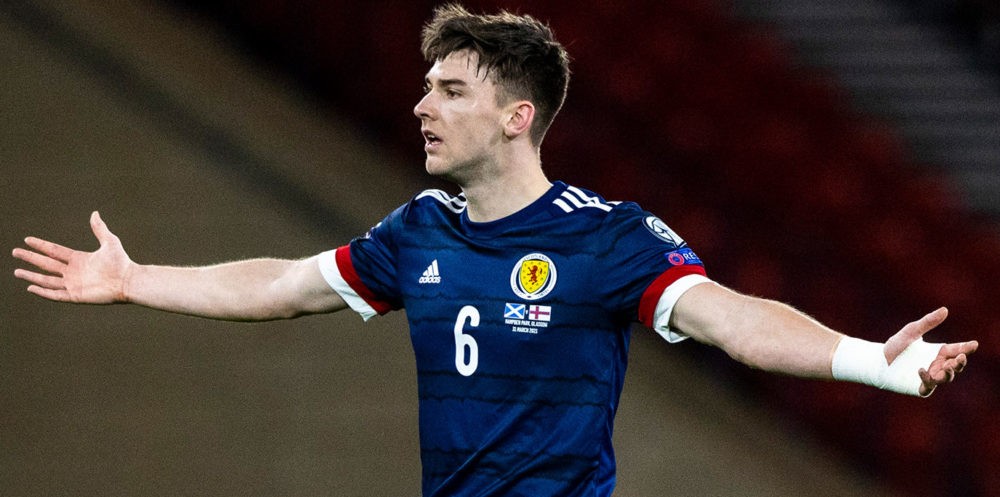 Kieran Tierney with Scotland (Photo via ScotlandNT on Twitter)