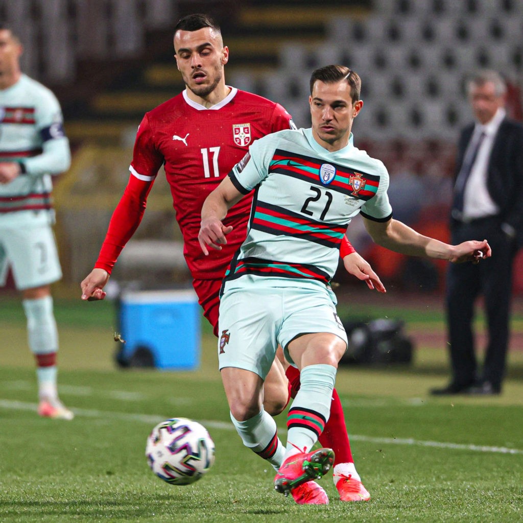 Arsenal results for 15 players on international duty 6 Cedric Soares playing for Portugal (Photo via Cedric on Twitter)
