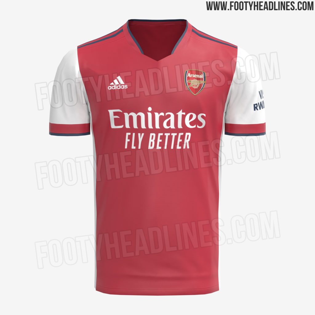 Leaked: Full look at Arsenal 2021/22 Home Kit design 2 Arsenal Home Kit 2021-22 Leaks (Photo via FootyHeadlines.com)