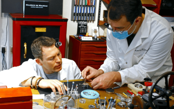 Stephan Lichtsteiner training to be a watchmaker