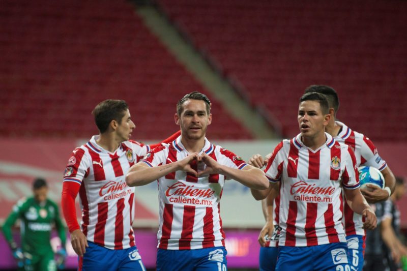 Mesut Ozil invests in football club with Eva Longoria and Kate Upton 2 Chivas Jesus Angulo C celebrates after scoring against Necaxa, during their Guardianes 2021 tournament at the Akron stadium in Guadalajara, Mexico, 13 February 2021. Chivas - Necaxa Copyright: Francisco Guasco