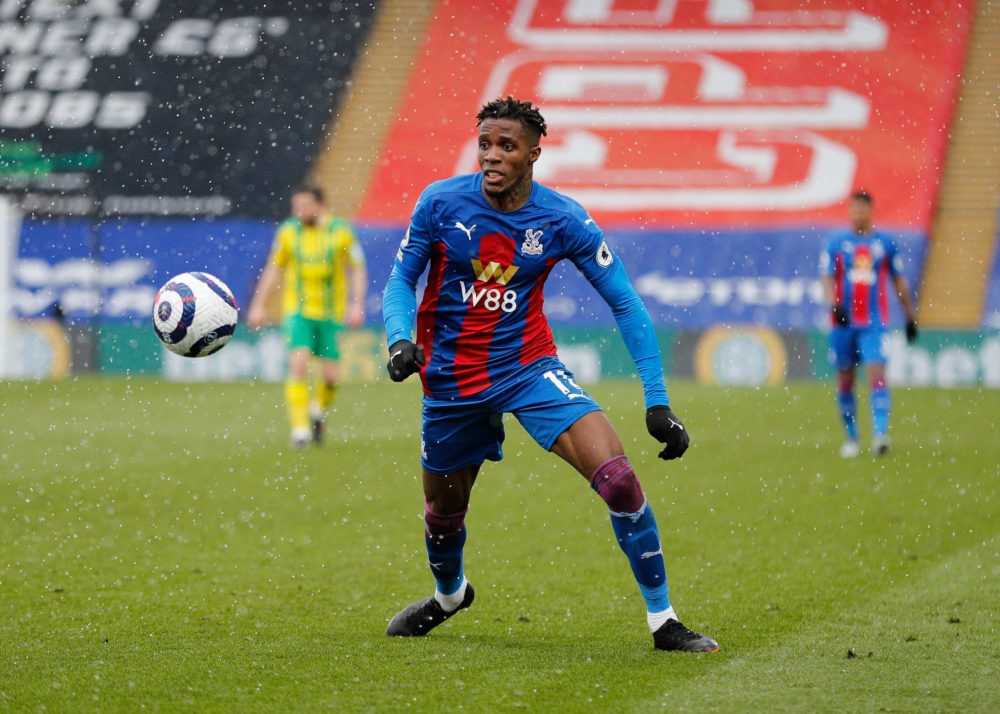 10-13th March 2021, Selhurst Park, London, England - Crystal Palace versus West Bromwich Albion Wilfried Zaha of Crystal Palace. Photo: John Patric...