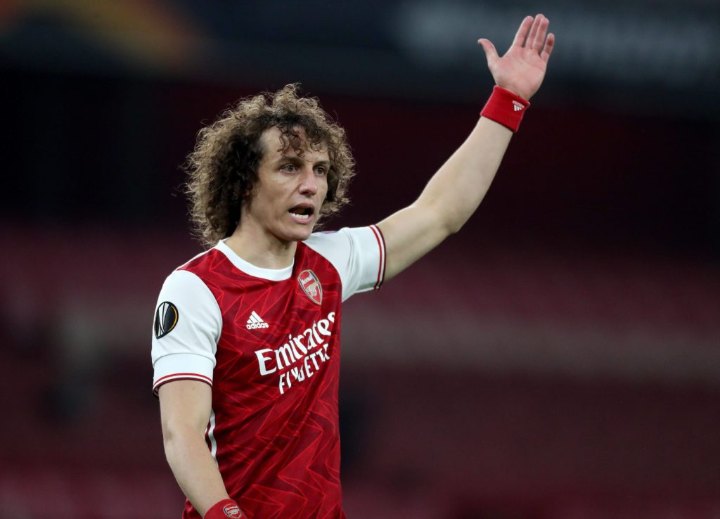 Great news as Tierney and Lacazette return ahead of Arsenal vs Villarreal 2 David Luiz of Arsenal - Arsenal v Olympiakos, Europa League Round of 16, Emirates Stadium - 18/03/2021. Copyright: Matt Impey / Shutterstock