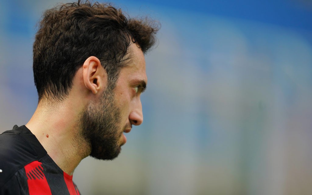 Free agent Hakan Calhanoglu remains on Arsenal shortlist 2 April 03, 2021 Milan, Italy. Hakan Calhanoglu. Copyright: Spada / LaPresse