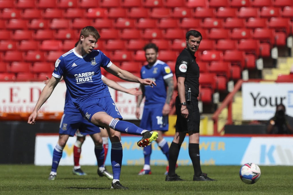 2 Arsenal loanees will give Mikel Arteta pleasant summer problem 2 Charlton Athletic v Ipswich Town, Sky Bet League 1, Mark McGuinness of Ipswich Town during the Sky Bet League 1 match at The Valley, London. Copyright: Ben Peters
