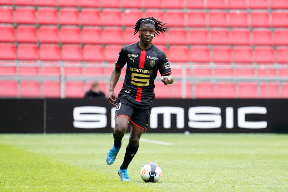EDUARDO CAMAVINGA - Rennes vs Dijon - Ligue 1 Uber Eats - 25/04/2021. FEP / Panoramic