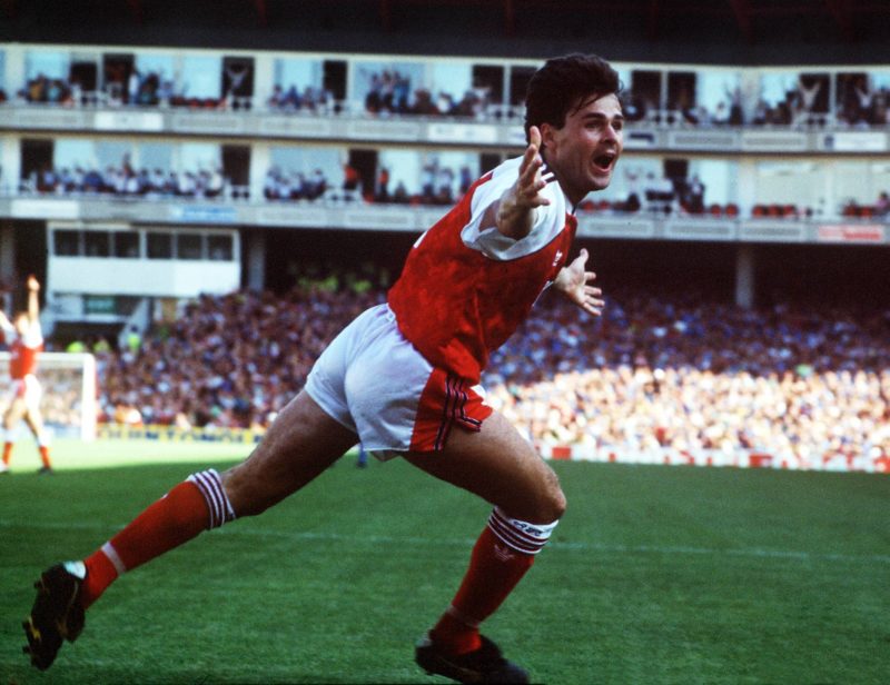 I hope they hear me out: Daniel Ek gives update on Arsenal takeover 4 Anders Limpar (Arsenal FC) celebrates his goal.1990/91. Copyright: imago/Colorsport