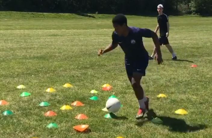 Arsenal sign Southampton teenager Kaleel Green 2 Kaleel Green (Image via RC Coaching on Instagram)
