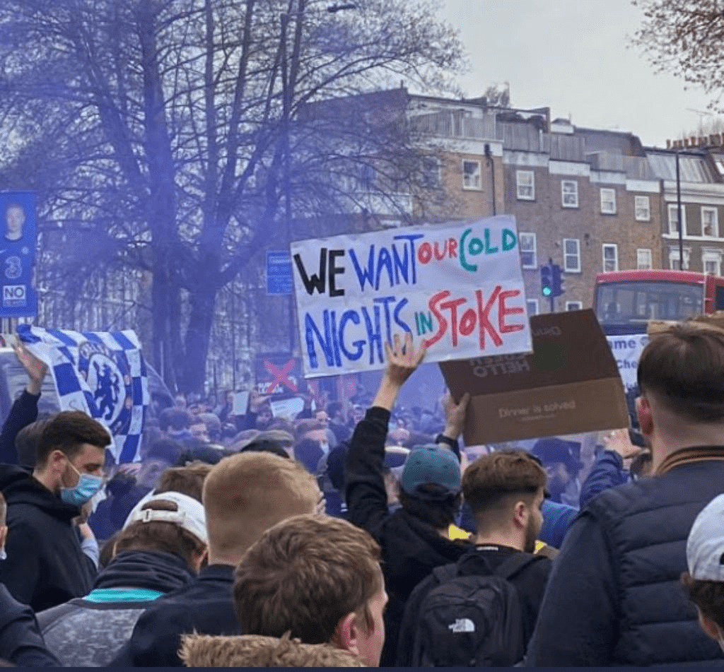 protest against european super league