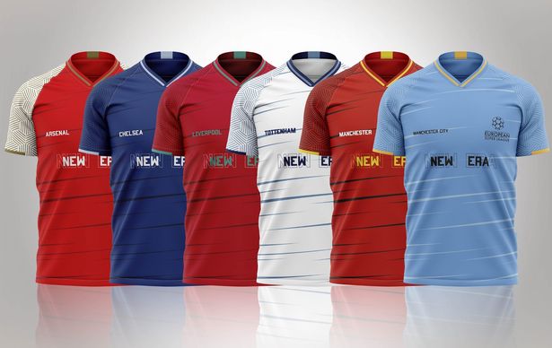 European Super League shirts