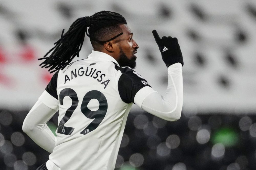 Andre-Frank Zambo Anguissa of Fulham - Fulham v Leeds United, Premier League, Football, Craven Cottage, London, UK - 19 Mar 2021. Copyright: Dave S...