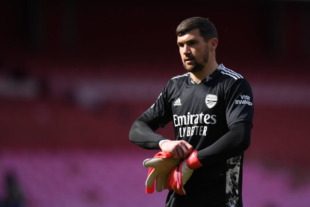 Football - 2020 /2021 Premier League - Arsenal v Fulham - Emirates Stadium Arsenal's Matt Ryan. Photo: COLORSPORT