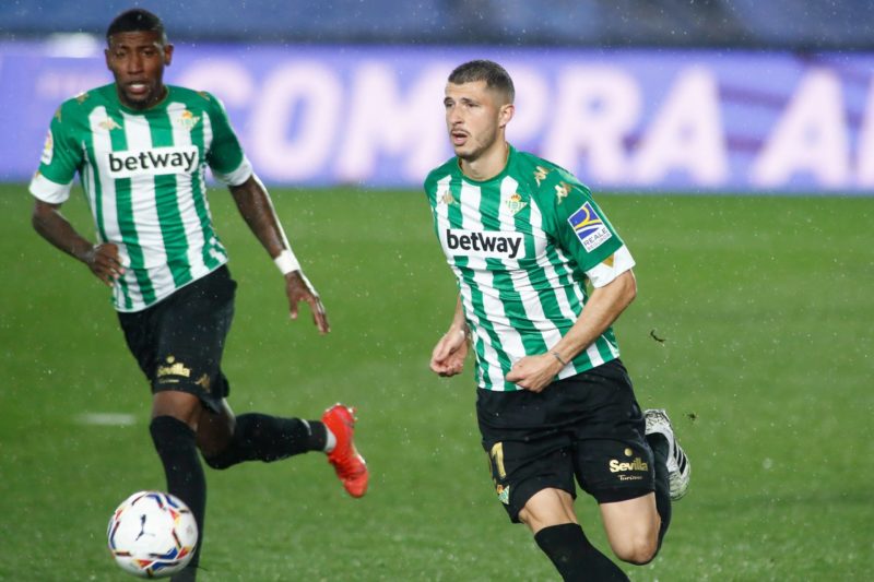 Guido Rodriguez of Real Betis in action during the spanish league, La Liga, football match played between Real Madrid and Real Betis at Ciudad Deportiva Real Madrid on April 24, 2021, in Valdebebas, Madrid, Spain. Photo by Oscar J Barroso/Shutterstock
