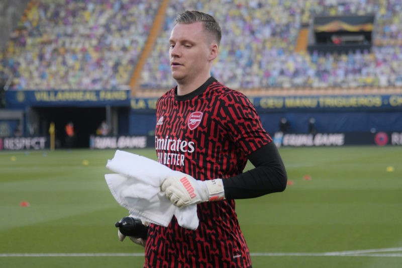 Bernd Leno of Arsenal FC during the UEFA Europa League match, Semifinal, between Villarreal CF and Arsenal FC played at La Ceramica Stadium on Apri...