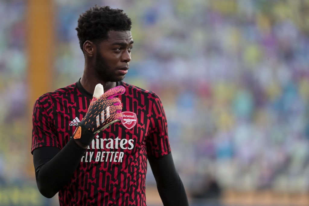 Contract offers on the table for Okonkwo and Taylor-Hart 2 Villarreal CF v Arsenal - UEFA Europa League - Arsenal goalkeeper Arthur Okonkwo warming up before the UEFA Europa League match at Estadio de la Ceramica, Villarreal. Copyright: Focus Images