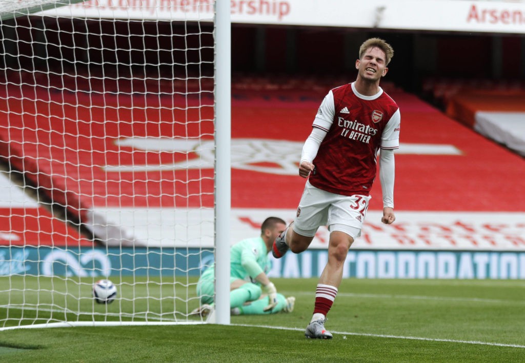 Arsenal grow in confidence over 5-year deal for Smith Rowe 2 Arsenal v West Bromwich Albion - Premier League - Emirates Stadium Arsenal s Emile Smith Rowe celebrates scoring their side s first goal of the game during the Premier League match at the Emirates Stadium, London. Picture date: Sunday May 9, 2021. Copyright: Frank Augstein