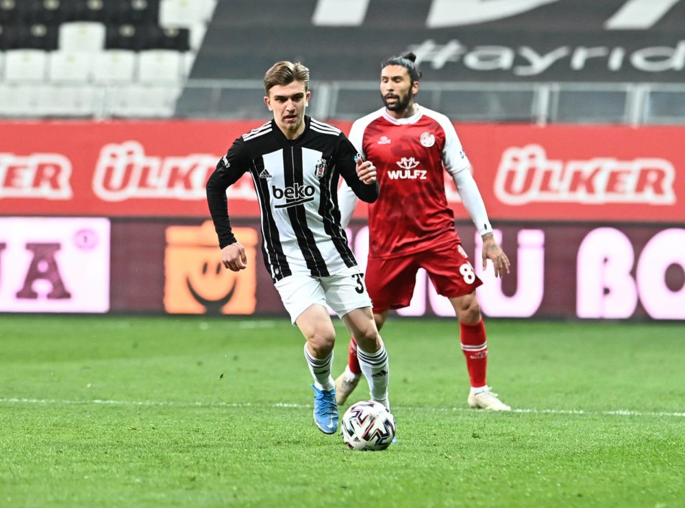 Ridvan Yilmaz of Besiktas during the Turkish Super League Football match between Besiktas and Fatih Karagumruk at Vodafone Park in Istanbul, Turkey on May 11, 2021. (Photo via Imago Images)