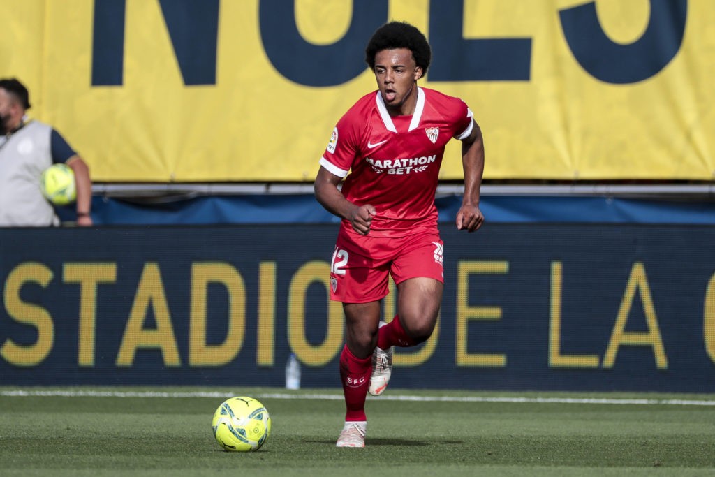 Arsenal want Sevilla defender Jules Kounde 2 Jules Kounde of Sevilla FC during Spanish La Liga match between Villarreal cf and Sevilla FC at La Ceramica Stadium on May 17, 2021. Copyright: Jose Miguel Fernandez