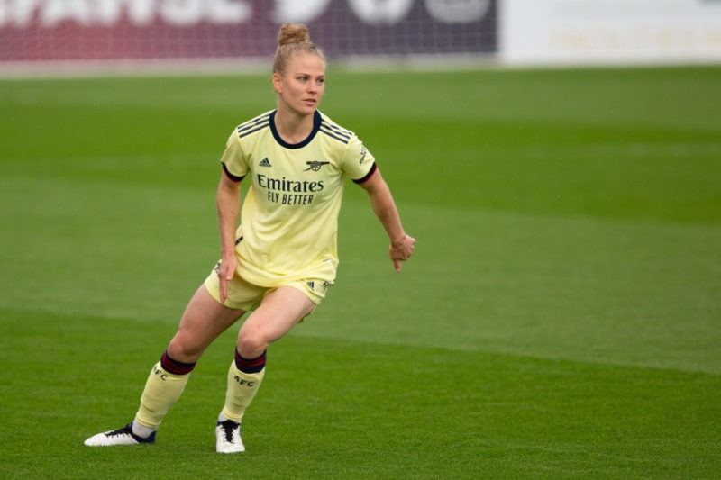 Leonie Maier 20 Arsenal during the Vitality Womens FA Cup 5th round match between Arsenal and Crystal Palace at Meadow Park, Borehamwood, England. WFAC - Arsenal and Crystal Palace
