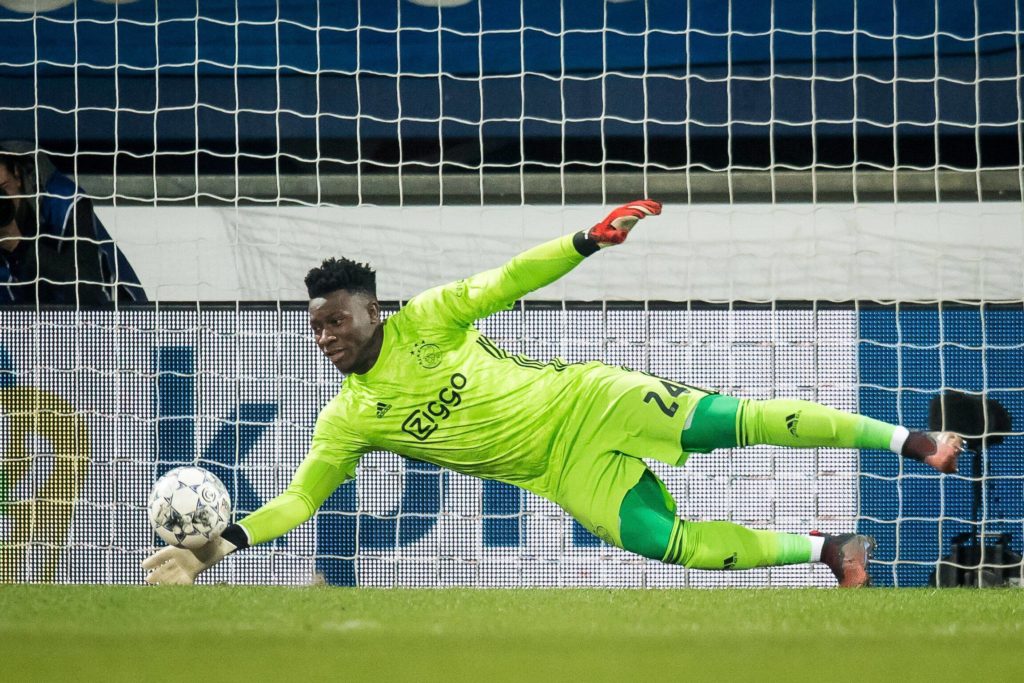 Arsenal to find out on 2 June length of Andre Onana's ban 2 Ajax goalkeeper Andre Onana makes a save during the Dutch Eredivisie match between sc Heerenveen and Ajax Amsterdam at Abe Lenstra Stadium on March 07, 2020. VI ANP Sport / Ronald Bonestroo IV