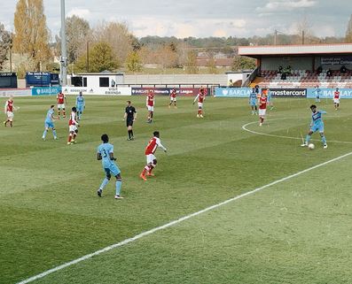 Arsenal take on the West Ham u23s (Photo via WHUFC.com)