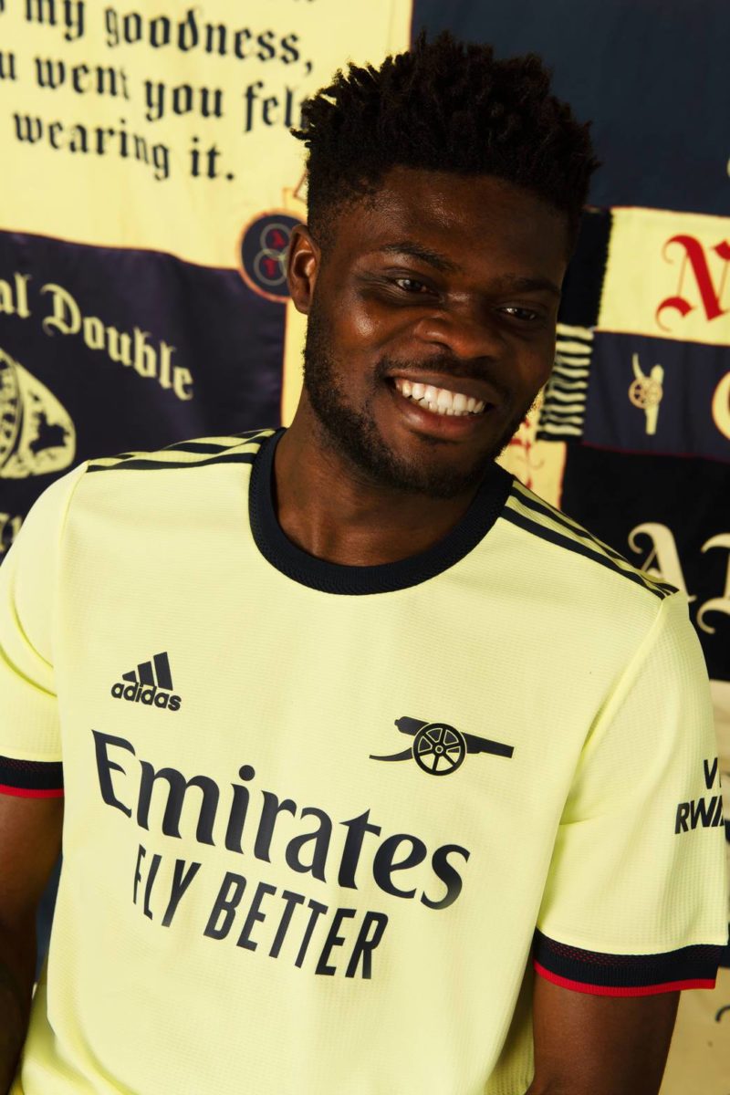 arsenal away shirt 2021-22 partey
