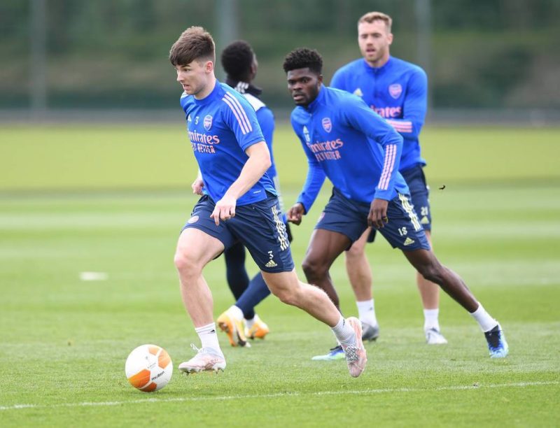 Great news as Tierney and Lacazette return ahead of Arsenal vs Villarreal 4 Kieran Tierney back in Arsenal training (via Arsenal)