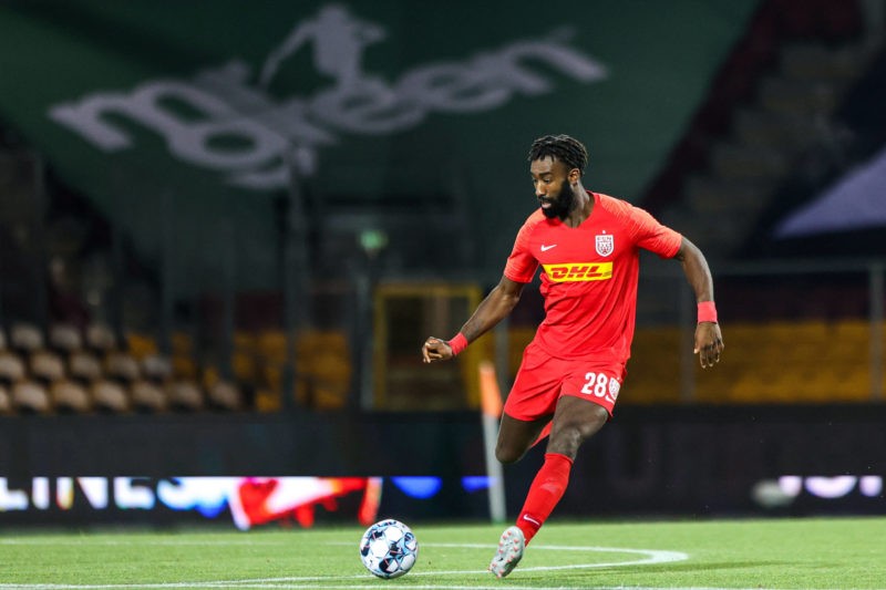 Johan Djourou retires from football 2 Johan Djourou 28 of FC Nordsjaelland seen during the 3F Superliga match between FC Nordsjaelland and Broendby IF in Right to Dream Park in Farum. Farum Denmark Copyright: Gonzales Photo/Dejan Obretkovic
