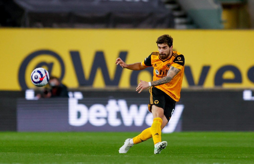 Arsenal prepare to make opening offer for Ruben Neves 2 Wolverhampton Wanderers midfielder Ruben Neves during the Premier League match between Wolverhampton Wanderers and West Ham United at Molineux, Wolverhampton, England on 5 April 2021. Copyright: Simon Davies