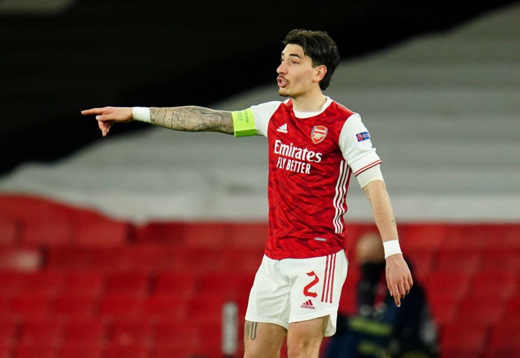 Bellerin swap deal for Trippier is a genuine prospect 2 Hector Bellerin of Arsenal Arsenal v Slavia Prague, UEFA Europa League, Quarter Final, First Leg, Football, Emirates Stadium, London, UK - 08 Apr 2021. Copyright: Javier Garcia / BPI / Shutterstock