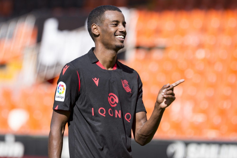 Calvert-Lewin 'intrigued' about signing for Arsenal but Isak more likely 3 April 11, 2021, Valencia, Spain: Alexander Isak of Real Sociedad seen in action during the Spanish La Liga football match between Real Sociedad and Valencia CF at Mestalla stadium. Copyright: Xisco Navarro Pardo