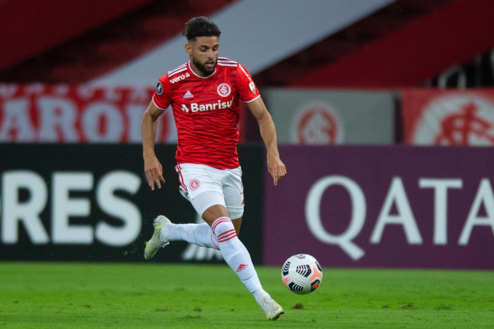 27th April 2021 - Estadio Beira Rio, Porto Alegre, Brazil Copa Libertadores, Internacional versus Deportivo Tachira - Yuri Alberto of Internacional...