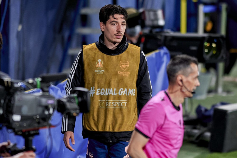 April 29, 2021: Hector Bellerin of Arsenal FC during the Europa League semifinal first leg football match played between Villarreal CF and Arsenal ...