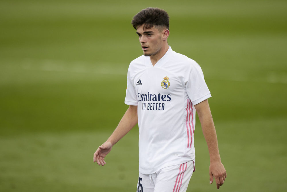 ESP: Miguel Ortega Gutierrez of Real Madrid during the La Liga match between Real Madrid and Villarreal CF played at Alfredo Di Stefano Stadium on ...