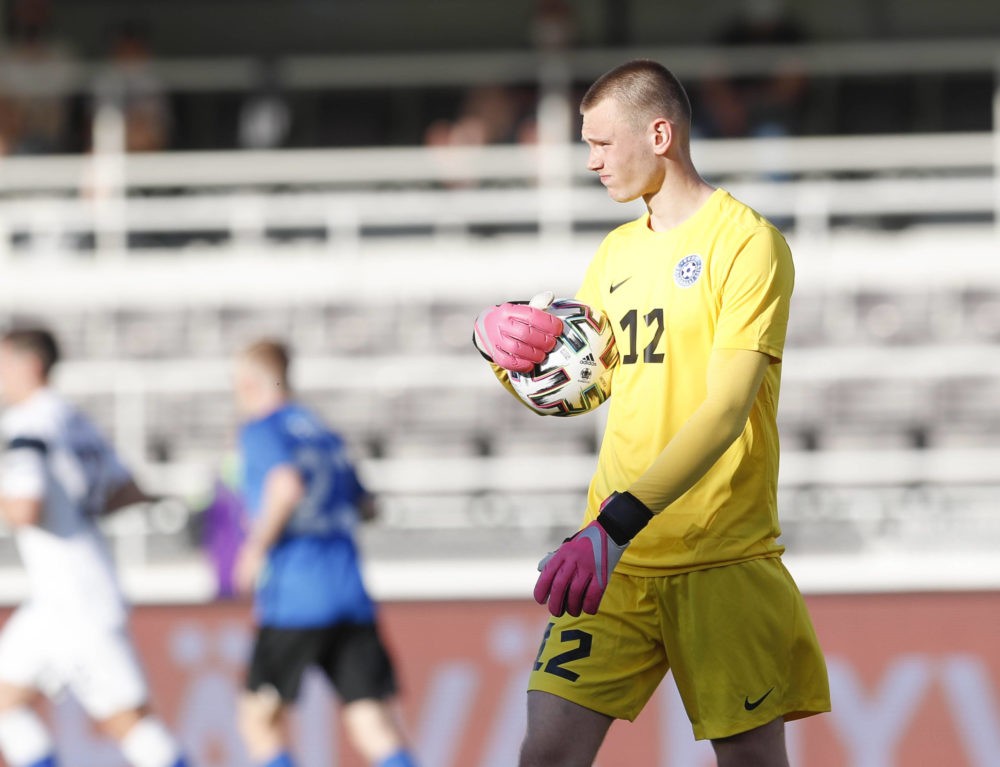 Karl Hein, EST during the International Friendly match between Finland and Estonia at the Olympic Stadium on 04 June 2021, in Helsinki, Finland. Co...