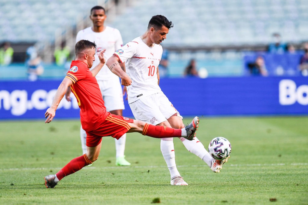 Granit Xhaka deal 'almost there' despite Arsenal rejecting Roma bid 2 12.06.2021, Baku Olympic Stadium, Euro 2020: Wales - Switzerland, Granit Xhaka. Copyright: JustPictures.ch / JustPicturesPlus