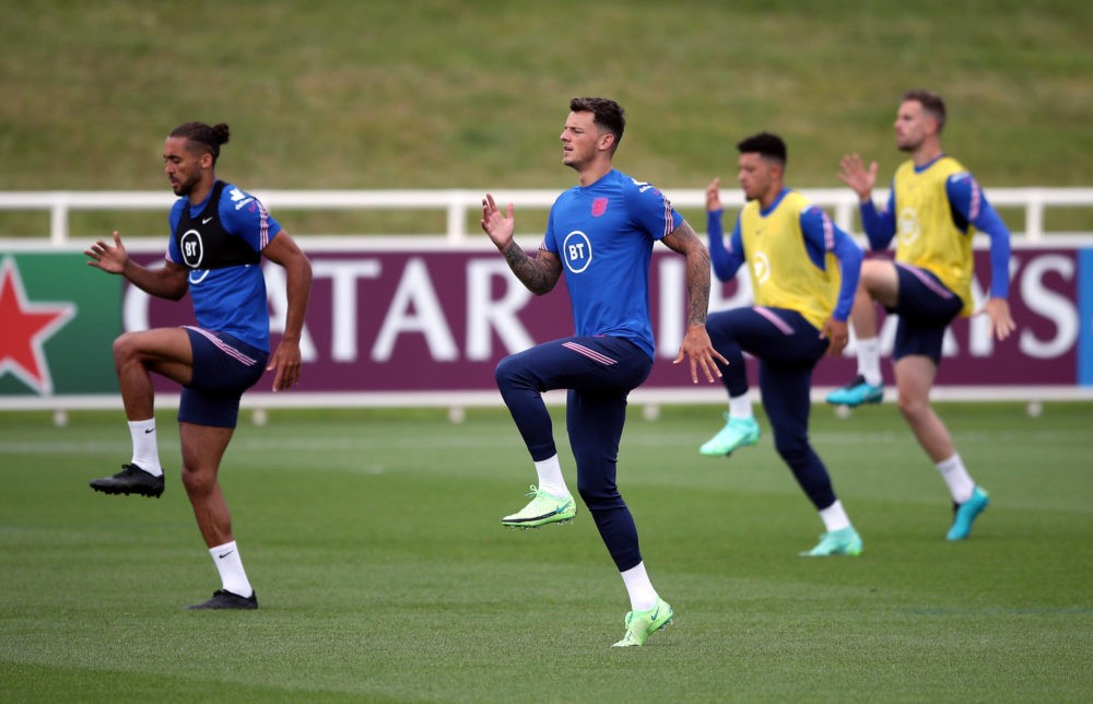 England Training Session - St George's Park - Monday, June 14th Englands Ben White during the training session at St George's Park, Burton upon Tre...