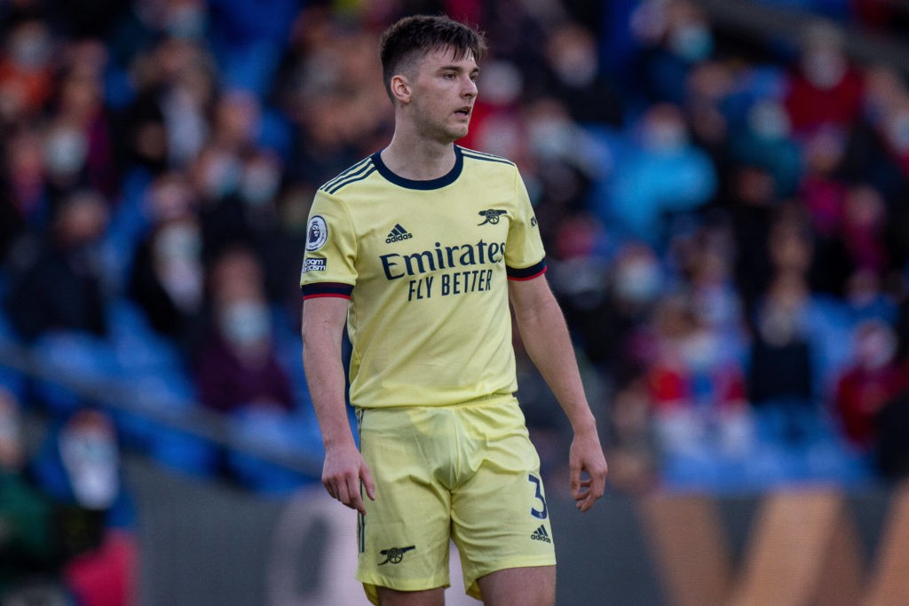 Kieran Tierney of Arsenal during the Premier League match between Crystal Palace and Arsenal at Selhurst Park on May 19, 2021 Crystal Palace v Arsenal - Premier League Copyright: Sebastian Frej