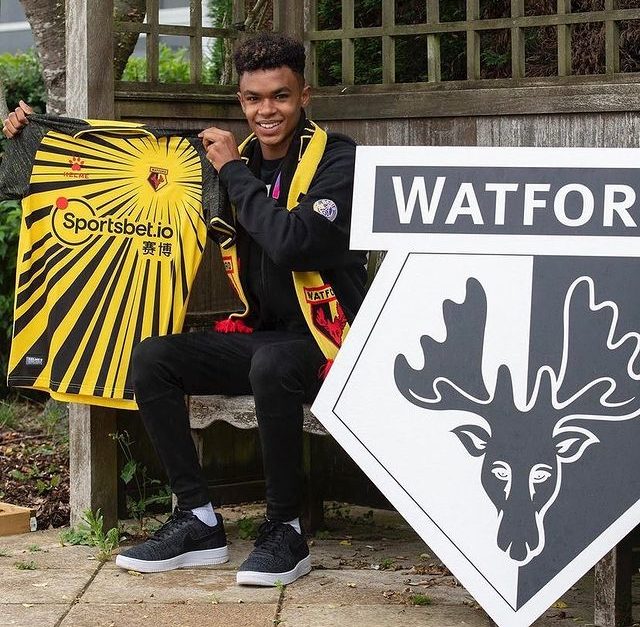 Aaron Benn after joining Watford (Photo via Benn on Instagram)