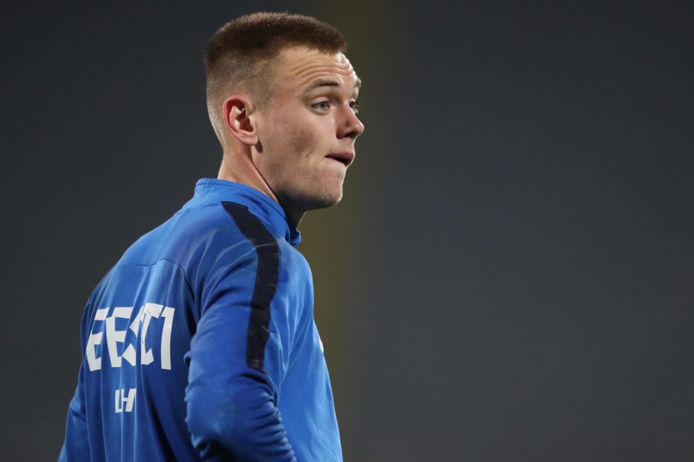 Karl Hein of Estonia during the International Friendly, Länderspiel, Nationalmannschaft match at Stadio Artemio Franchi, Florence. Date: 11th Novem...